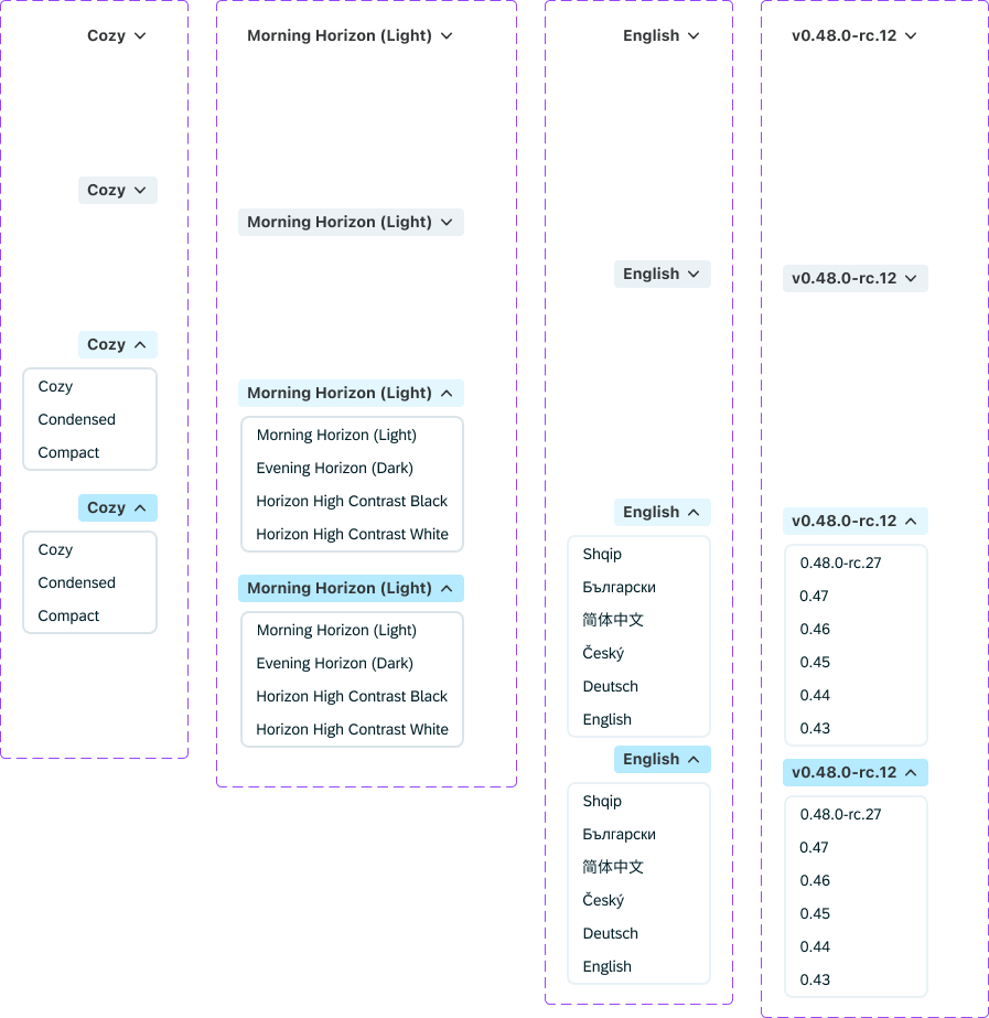 workspace control buttons