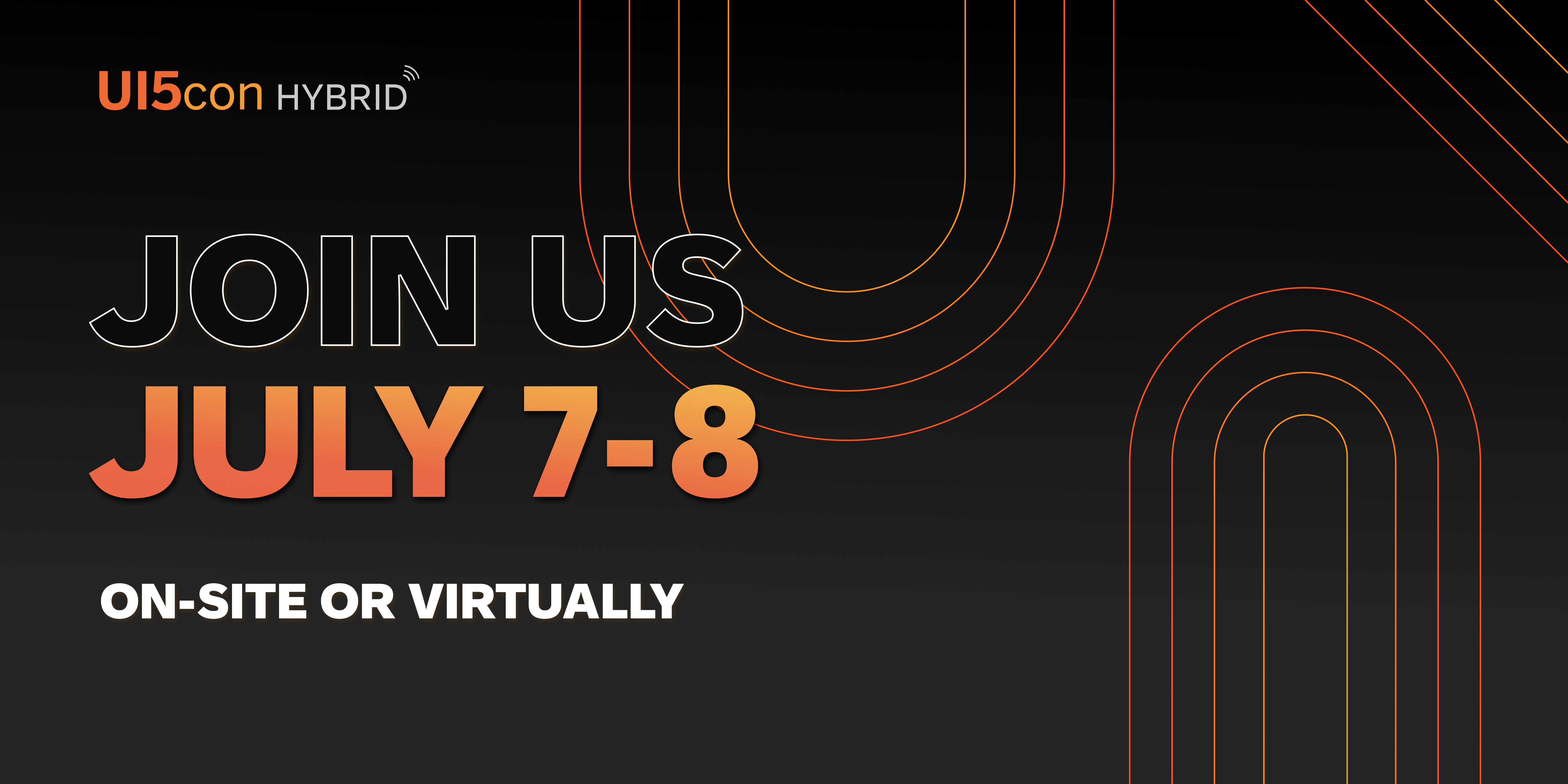 A 'save the date' graphic from UI5con 2022